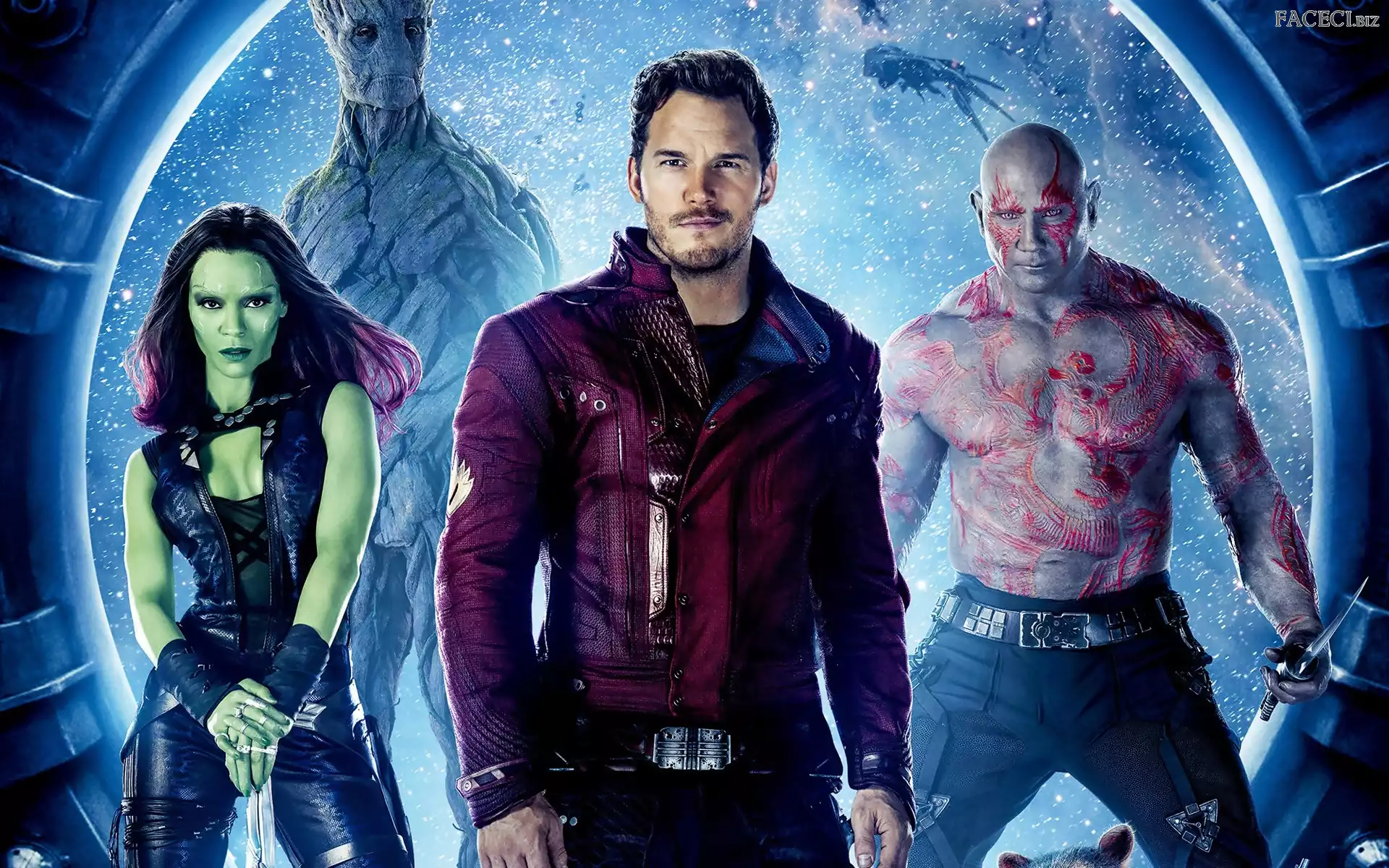 Dave Bautista, Aktorka, Film, Aktor, Chris Pratt, Strażnicy Galaktyki, Zoe Saldana